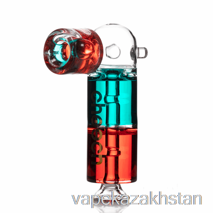 Vape Disposable Cheech Glass Dual Freezable Hand Pipe Red / Blue